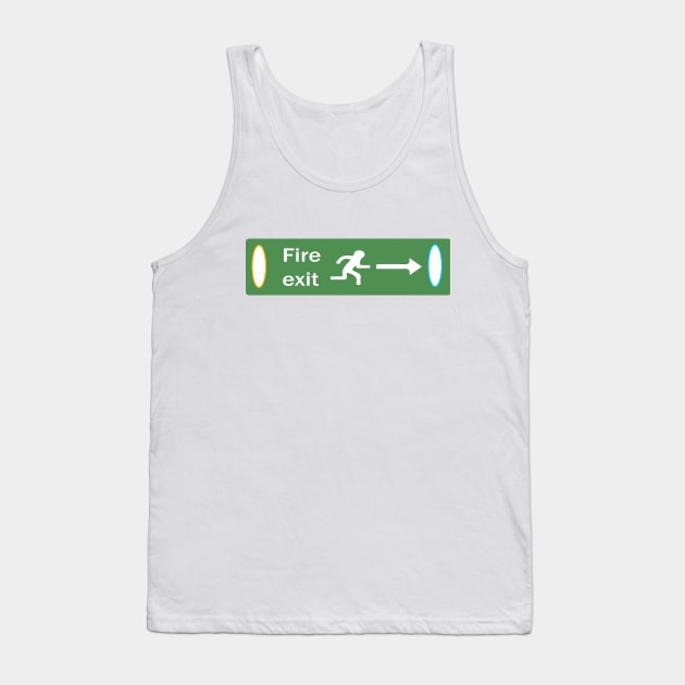 Fire Exit Portal Tank Top by Nerdragedesigns